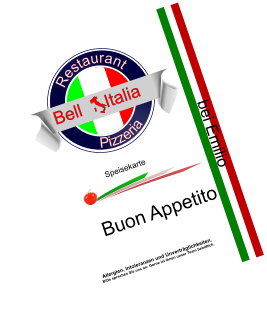 bei Emilio Buon Appetito           Pizzeria      Restaurant                            Bell     Italia Speisekarte Allergien, Intoleranzen und Unverträglichkeiten.  Bitte sprechen Sie uns an: Gerne ist Ihnen unser Team behilflich.